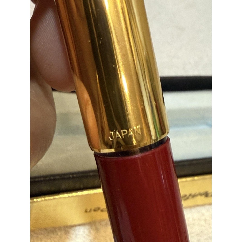 Pentel DS-3 Sign Pen Deluxe Red Gold Soft Vintage Out of Print Rare Discontinued - Picture 8 of 11